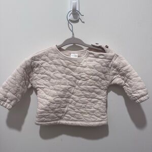Carter's Cream Quilted Kids Sweatshirt